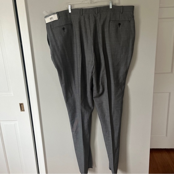 Shaquille O'Neal Wool Dress Pants Mens 50W Long Gray High Rise w/ Tags Pants - Picture 7 of 8